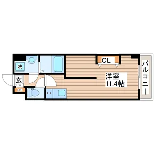 ガーデンロッジIII【5階】の間取り