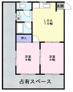 桜山ハイツ【1階】の間取り