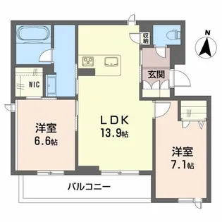 グランツ野田【3階】の間取り