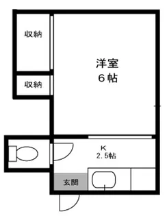 あすかアパートメント大井町【1階】の間取り