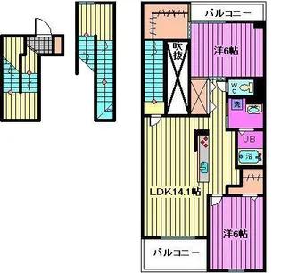 フォレストパーク【3階】の間取り
