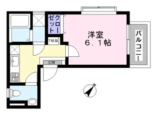キャスル新井薬師【2階】の間取り