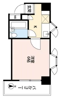 壱番館【6階】の間取り