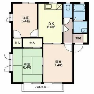 パストラルハイム C【1階】の間取り
