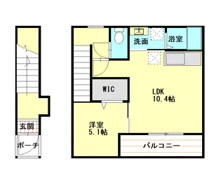 リバーフロント長浜【2階】の間取り