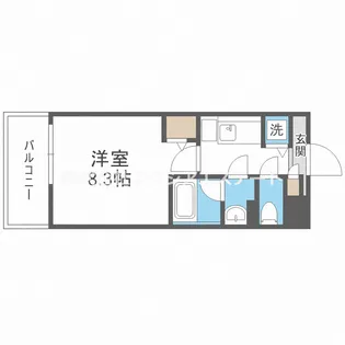 グランパシフィックPINELuxe【8階】の間取り