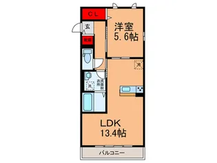 パークサイドメゾン【2階】の間取り