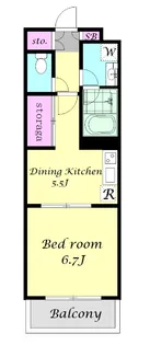 クラウンハイツ椿【2階】の間取り