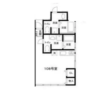 クレール千駄木 A棟【1階】の間取り