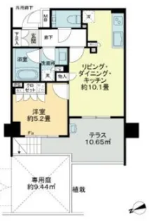 ジオ四谷坂町【1階】の間取り