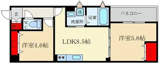 ラモーナ藤阪元町【1階】の間取り