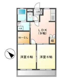 レジデンス善【2階】の間取り