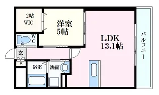 エネピア西白島【2階】の間取り