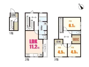 長束5丁目メゾネット(真鍋邸)【1階】の間取り