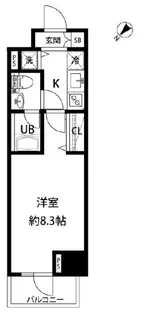 ルクレ日本橋馬喰町【12階】の間取り