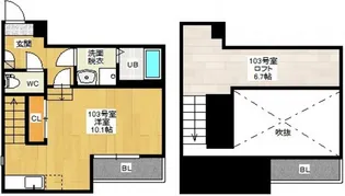 Maisonetic 平和記念公園【1階】の間取り