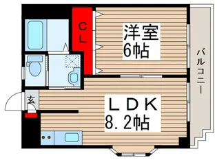 エポック松戸【1階】の間取り