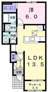 メゾンリーヴ III【1階】の間取り