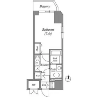 ヒューマンハイム亀戸II【12階】の間取り