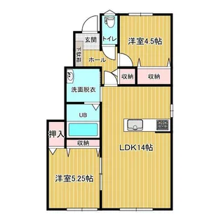 クレストガーデン【1階】の間取り