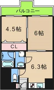 ニュー北加賀屋マンション【9階】の間取り