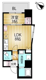 LANART蘇我【3階】の間取り