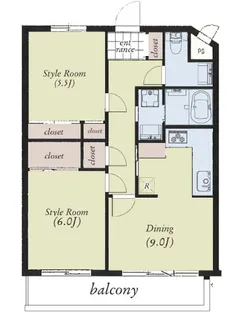 AZ Residence浜田山【3階】の間取り