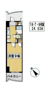 ロイヤル渡辺通【11階】の間取り