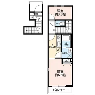 アムール Vert UII【2階】の間取り