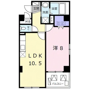 アドラスト【2階】の間取り