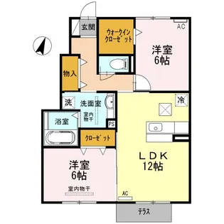 Casa今伊勢【1階】の間取り