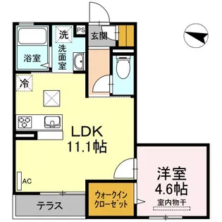 トレゾールブラン【1階】の間取り