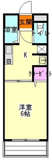 レトア中村B【1階】の間取り