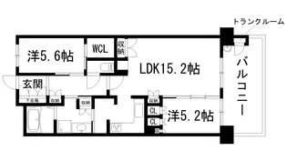 ジオ桃山台レジデンス【1階】の間取り