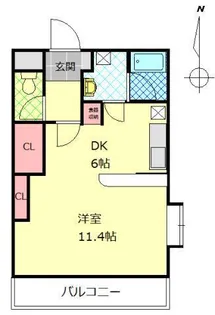 サンライズ上野丘【2階】の間取り