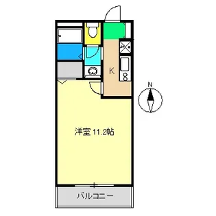 コートシマ A棟【1階】の間取り