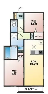 タウンヒル【1階】の間取り