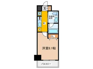 グルーヴ日本橋【6階】の間取り