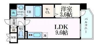 ソルテラス京都JUJO華【5階】の間取り