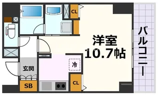 CASSIA車道【7階】の間取り
