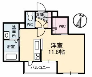 Casa Peridot【2階】の間取り
