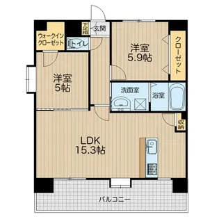 emius新屋敷【7階】の間取り