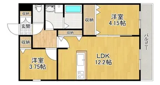 仮称)上島町B棟【1階】の間取り