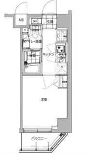 ハーモニーレジデンス品川WEST#002【2階】の間取り