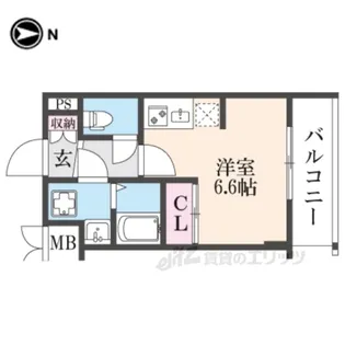アドバンス京都レイズ【4階】の間取り