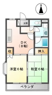 メゾンエクセル【2階】の間取り
