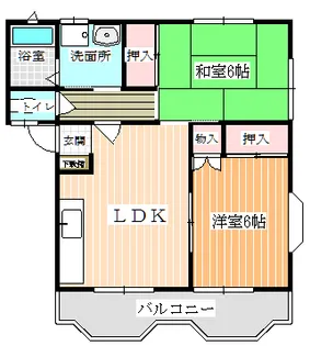 ラフォーレ結城【2階】の間取り