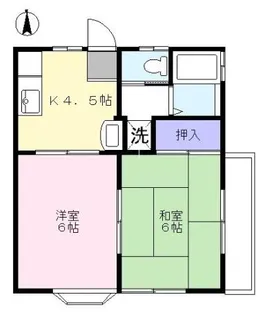アスカハイツ【2階】の間取り