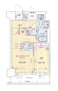 プレリス花の木オルディア【11階】の間取り