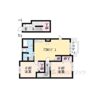 サウスパープル【2階】の間取り